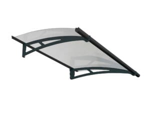 Canopia Aquila 1500 marquise de porte 150,5x91,5 cm transparent/gris foncé