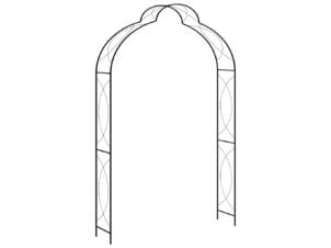Arche de jardin 150x34x240 cm noir