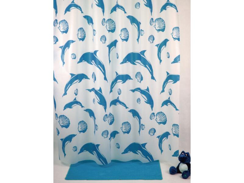 Allibert Ariel rideau de douche 180x200 cm dauphins