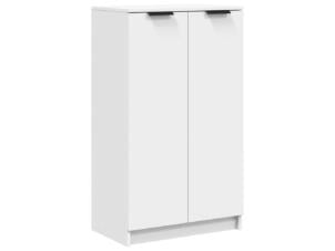 Armoire à chaussures 59x35x100 cm blanc