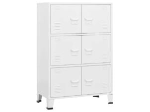Armoire de rangement 75x40x115 cm blanc