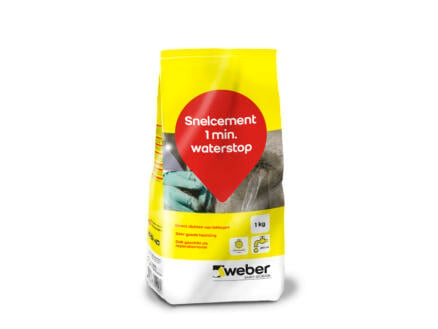 Weber Beamix Arrêt d'eau ciment rapide 1 min 1kg 1