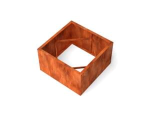 Geroba Artesa jardinière 100x100x60 cm acier corten rouille