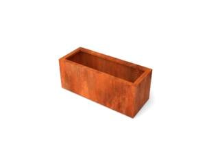 Geroba Artesa jardinière 100x40x80 cm acier corten rouille