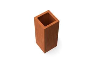 Geroba Artesa jardinière 40x40x100 cm acier corten rouille