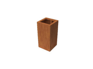 Geroba Artesa jardinière 40x40x80 cm acier corten rouille