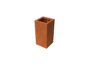 Geroba Artesa plantenbak 40x40x80 cm cortenstaal roest