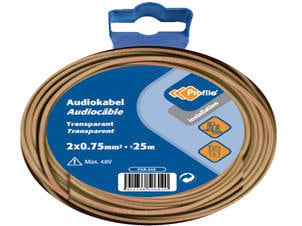 Profile Audiokabel 2G 0,75mm² 25m transparant