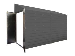 Augusta metalen tuinhuis 124x295x206 cm