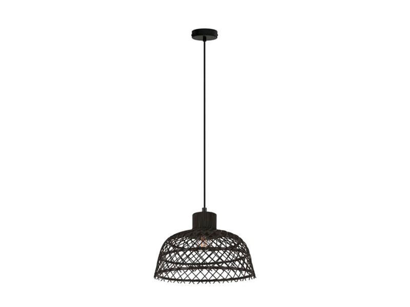 Eglo Ausnby hanglamp E27 max. 40W zwart/hout