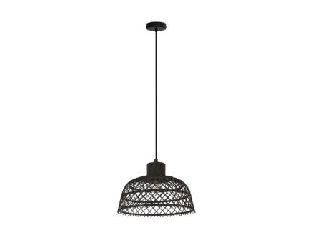 Eglo Ausnby hanglamp E27 max. 40W zwart/hout 1