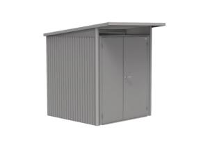 Biohort AvantGarde A1 tuinhuis 180x218x220 cm met dubbele deur kwartsgrijs metallic