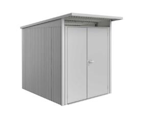 Biohort AvantGarde A2 abri de jardin 180x218x260 cm argent métallique avec double porte