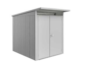 Biohort AvantGarde A2 tuinhuis 180x218x260 cm met dubbele deur zilver metallic
