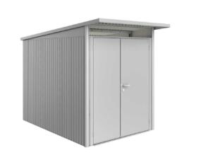 Biohort AvantGarde A3 abri de jardin 180x217x300 cm argent métallique avec double porte