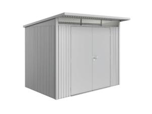 Biohort AvantGarde A5 abri de jardin 260x218x220 cm argent métallique avec double porte