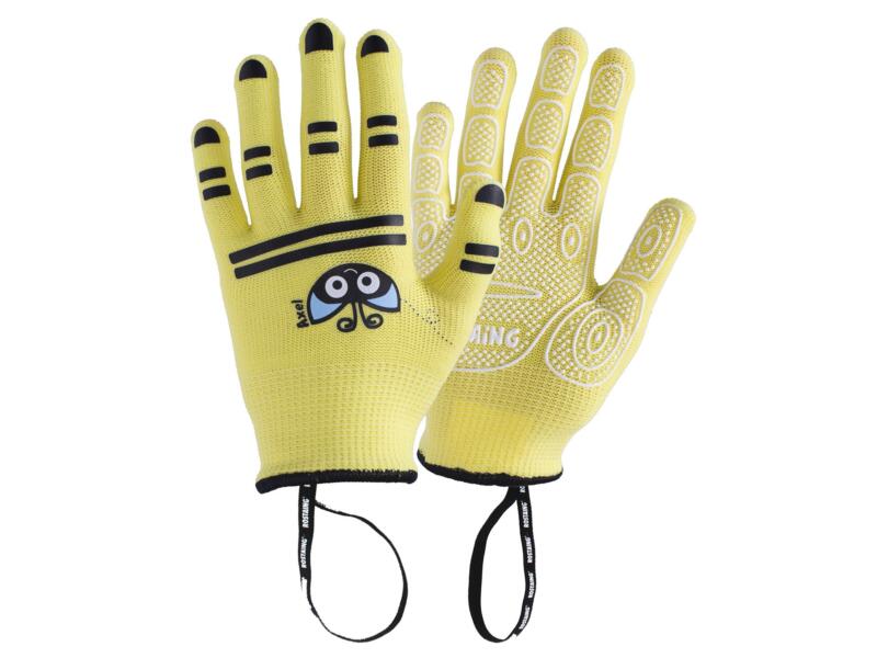 Axel gants de jardinage pour enfants 5/6 ans abeille polyamide jaune