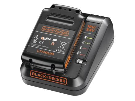 Black+Decker BDC2A20-QW acculader 18V 2A + accu 18V Li-Ion 2A