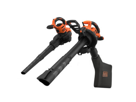Black+Decker BEBLV300SB-QS 3-en-1 souffleur-aspirateur de feuilles électrique 3000W
