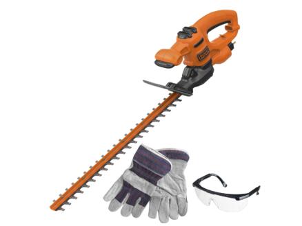 Black+Decker BEHT251KIT-QS elektrische heggenschaar 450W 50cm + veiligheidsbril en handschoenen
