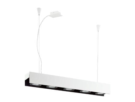 Eglo Badalona LED hanglamp 5x5,4 W dimbaar wit/zwart 1