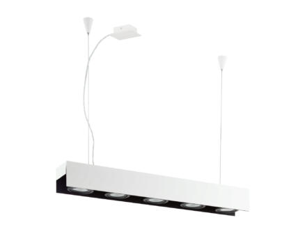 Eglo Badalona suspension LED 5x5,4 W dimmable blanc/noir 1