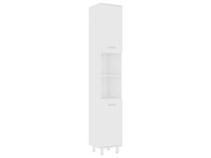 Badkamerkast 30x30x179 cm wit