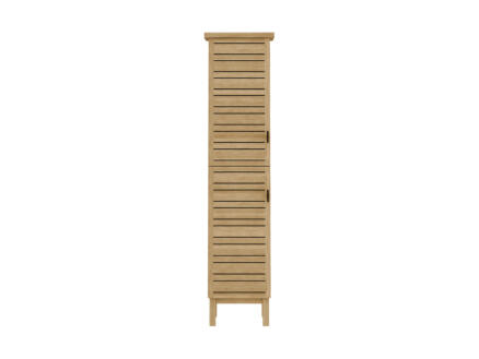 Allibert Baia meuble colonne 40cm 2 portes gauche acacia naturel 1