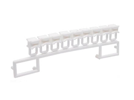 My Deco Barette de 10 curseurs pour rail de rideau AVR4 blanc 1