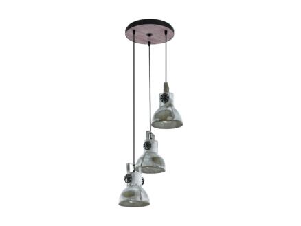Eglo Barnstaple suspension E27 max. 3x40 W zinc