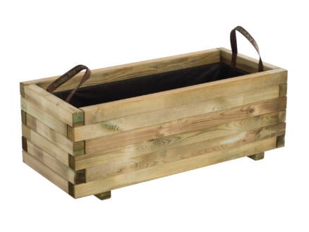 Barok bloembak 90x40x33 cm hout
