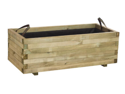 Baroque bac à fleurs 110x50x38 cm bois