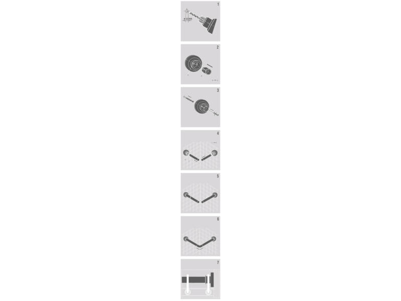 Sealskin Barre de rideaux de douche set combinaison 80-80 cm chrome