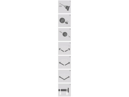 Sealskin Barre de rideaux de douche set combinaison 80-80 cm chrome