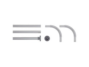 Sealskin Barre de rideaux de douche set combinaison 80-80 cm chrome