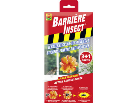 Compo Barrière Insect stickers-fenêtre anti-mouches 4 pièces 1