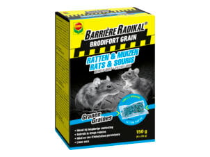 Compo Barrière Radikal Brodifort Grain rats & souris 150g