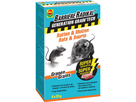 Compo Barrière Radikal Generation Grain'Tech rats & souris 6x25 g 1