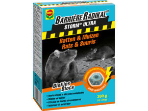 Compo Barrière Radikal Storm Ultra bloklokaas tegen ratten en muizen 300g