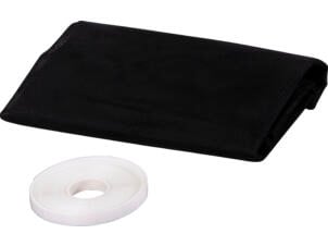 CanDo Basic muggengaas met klittenband 130x150 cm zwart