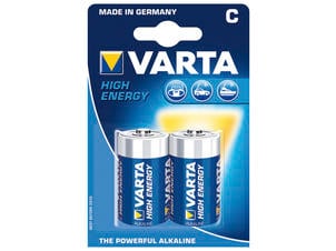Varta Batterij High Energy C 1,5V 2 stuks