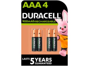 Duracell Batterij NI-MH AAA 900mAh 4 stuks