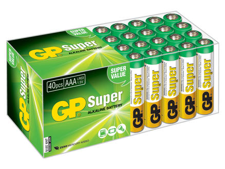 GP Batterijen Super Alkaline AAA Value pack 40 stuks 1