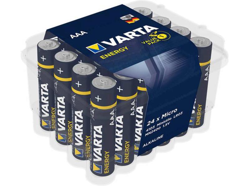 Batterijen alkaline Energy AAA 24 stuks