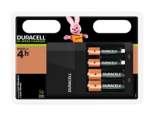 Duracell Batterijlader voor AA- en AAA-batterijen, 2xAA en 2xAAA inbegrepen