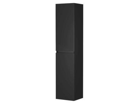 Allibert Belli meuble colonne 40cm 2 portes noir mat 1