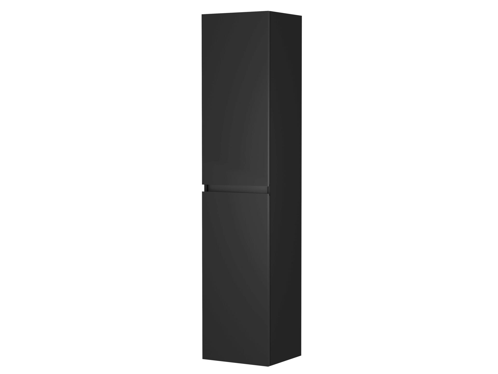 Allibert Belli meuble colonne 40cm 2 portes noir mat