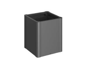 Biohort Belvedere Midi Gr. 50 moestuinbak 53x53 cm donkergrijs metallic