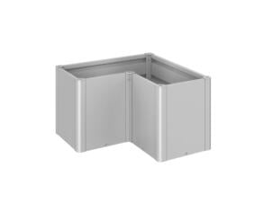 Biohort Belvedere Midi Gr. L 100 moestuinbak 102x102 cm zilver metallic