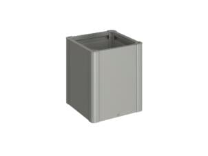 Biohort Belvedere Midi T. 50 bac potager 53x53 cm gris quartz métallique